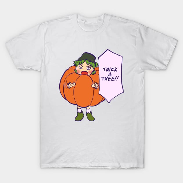 I draw that pumpkin yotsuba trick or treat / yotsubato T-Shirt by mudwizard